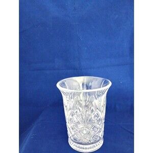 St. George Crystal 8" x 6"  Tall Lead Crystal Hurricane Candle Holder / Vase